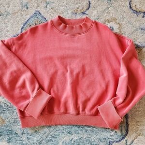 Free People Movement We The Free Red Cropped Sweatshirt M